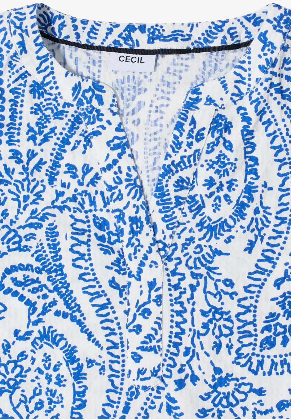 Blouse à manches courtes en qualité seersucker