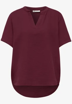 Blouse à manches courtes en qualité mousseline