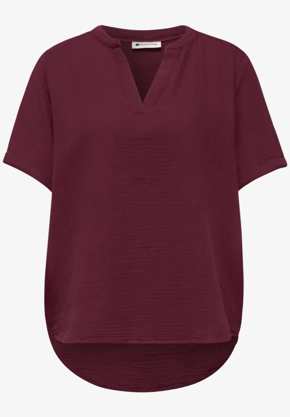 Blouse à manches courtes en qualité mousseline