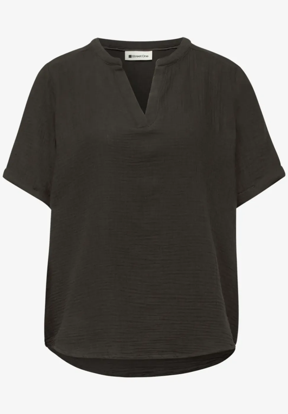 Blouse à manches courtes en qualité mousseline
