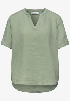Blouse à manches courtes en qualité mousseline