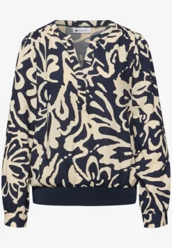 Blouse à manches longues avec ceinture élastique
