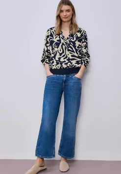 Blouse à manches longues avec ceinture élastique