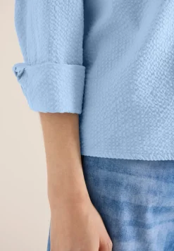 Blouse à manches longues avec structure et boutons