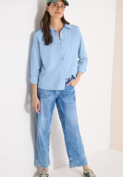 Blouse à manches longues avec structure et boutons