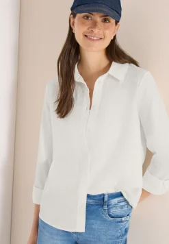 Blouse à manches longues avec structure et boutons