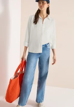 Blouse à manches longues avec structure et boutons