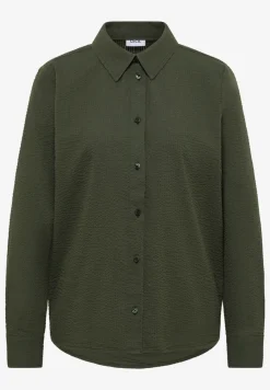 Blouse à manches longues avec structure et boutons