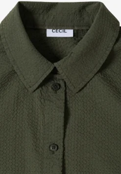 Blouse à manches longues avec structure et boutons