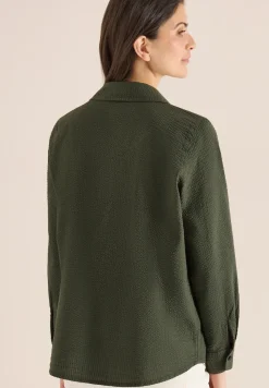 Blouse à manches longues avec structure et boutons