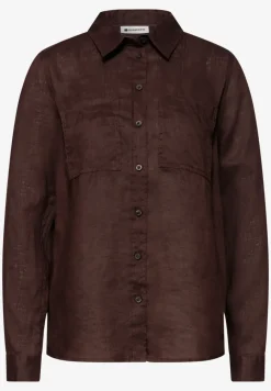 Blouse à manches longues avec poches sur la poitrine