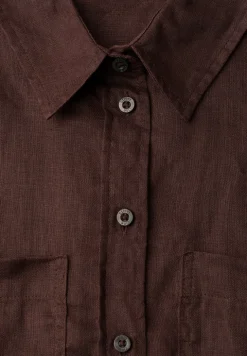 Blouse à manches longues avec poches sur la poitrine