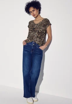 Blouse à motif léopard