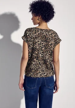 Blouse à motif léopard