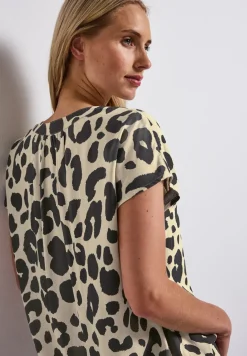 Blouse à motif léopard
