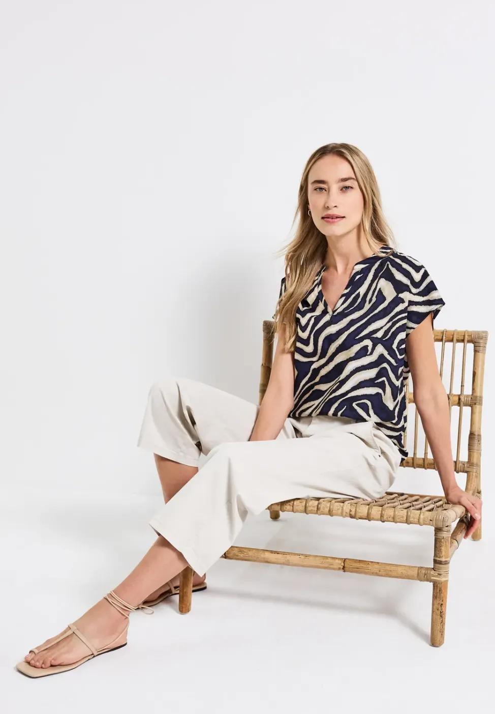 Blouse à motifs