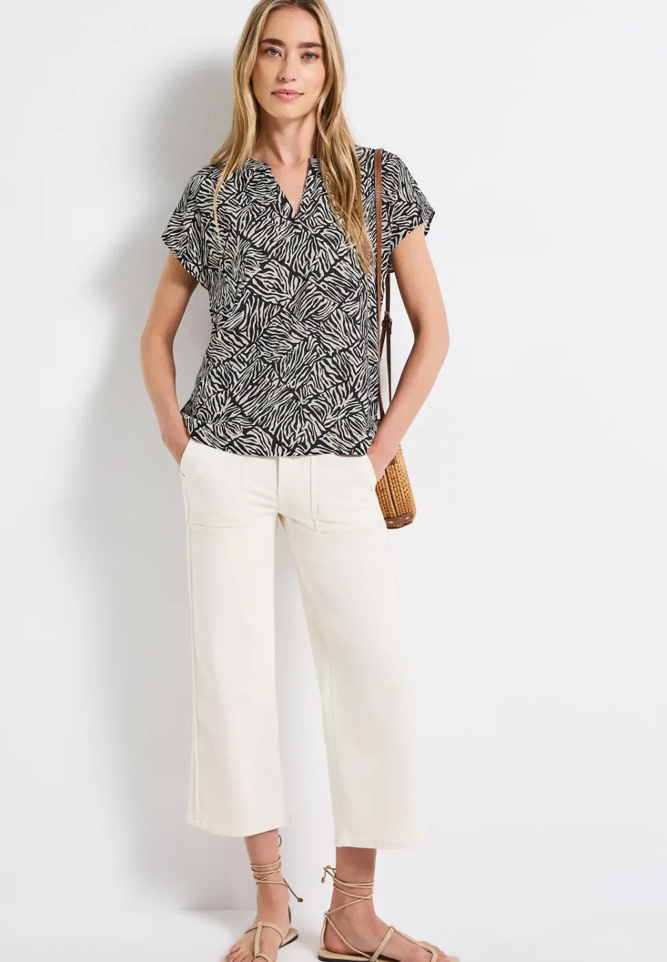 Blouse à motifs