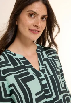 Blouse à motifs structurés