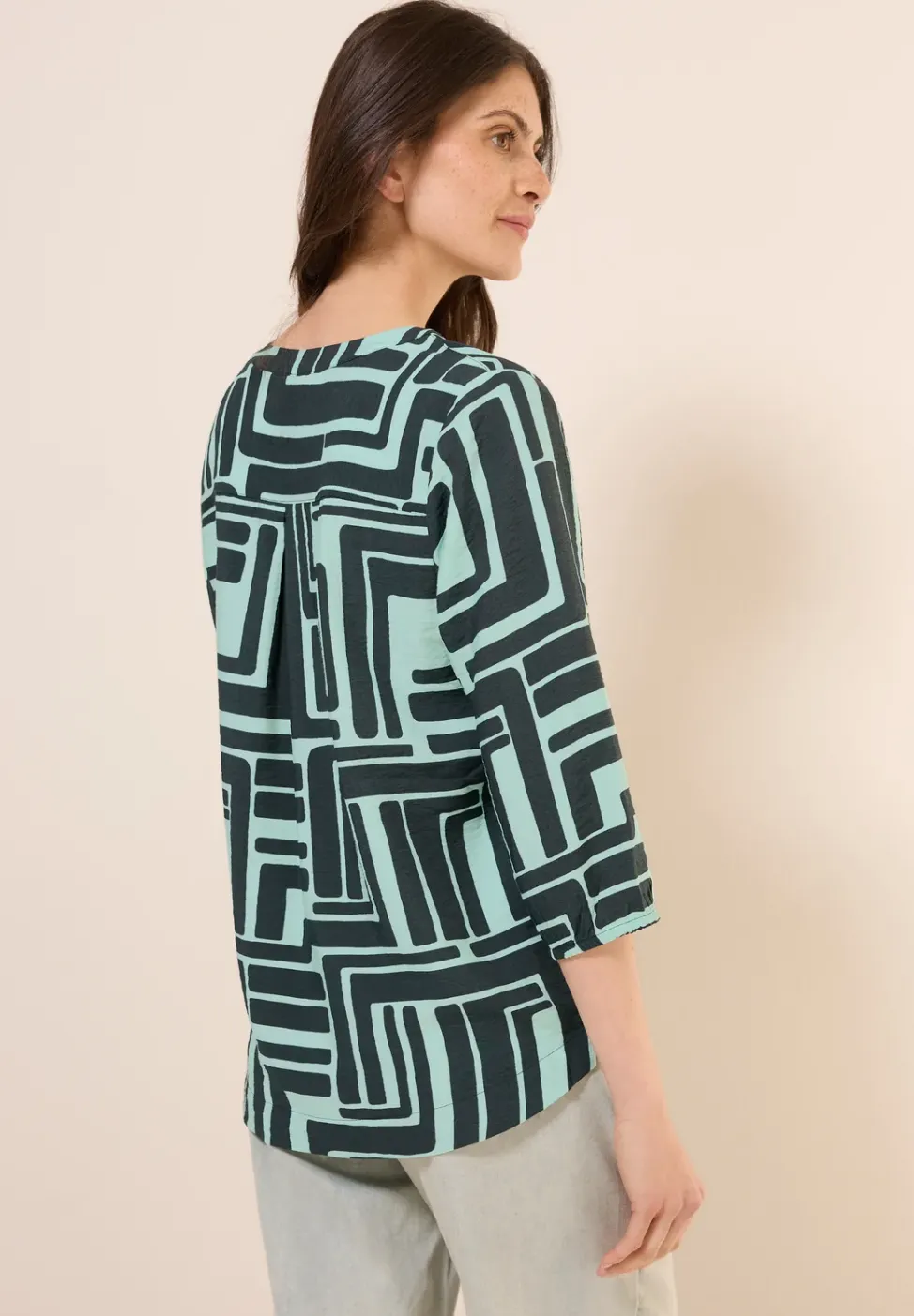 Blouse à motifs structurés