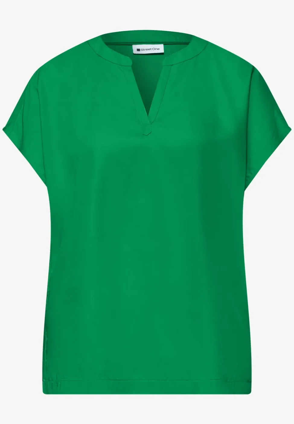 Blouse à épaules tombantes avec col fendu
