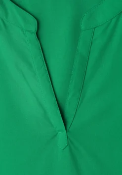 Blouse à épaules tombantes avec col fendu