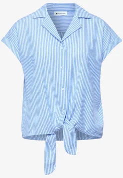 Blouse à épaules tombantes avec col bowling