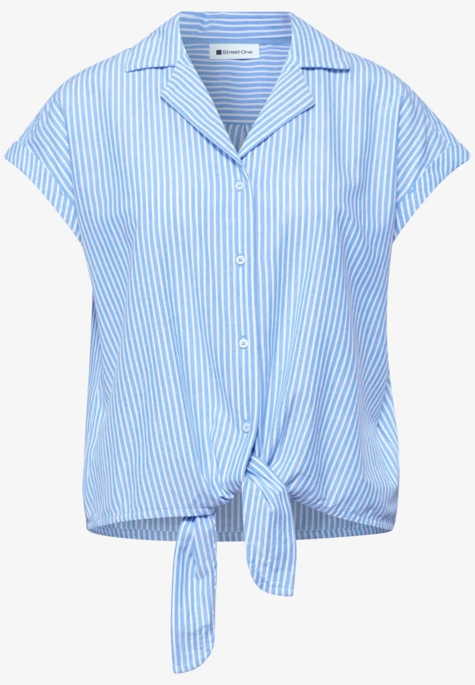 Blouse à épaules tombantes avec col bowling