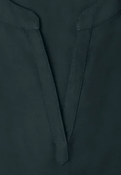 Blouse à épaules tombantes avec col fendu