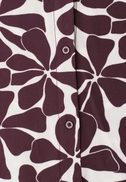 Blouse à épaules tombantes avec col bowling