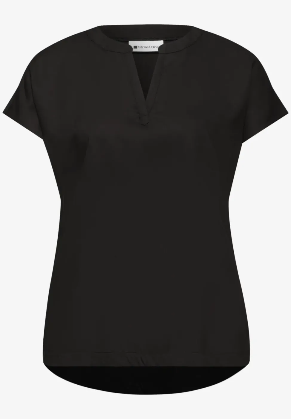 Blouse à épaules tombantes avec col fendu