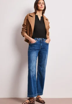 Blouse à épaules tombantes avec col fendu