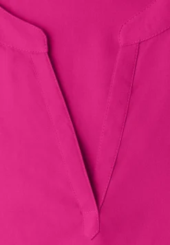 Blouse à épaules tombantes avec col fendu