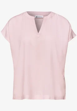 Blouse à épaules tombantes avec col fendu