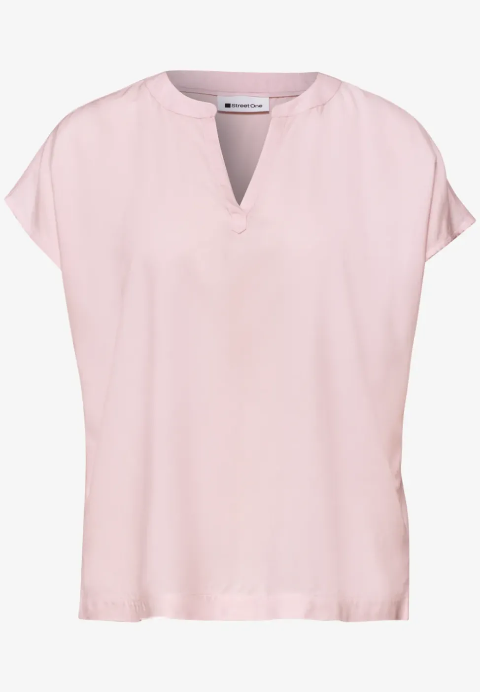 Blouse à épaules tombantes avec col fendu