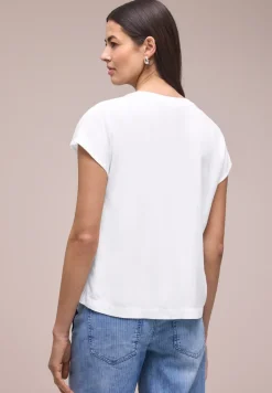 Blouse à épaules tombantes avec col fendu