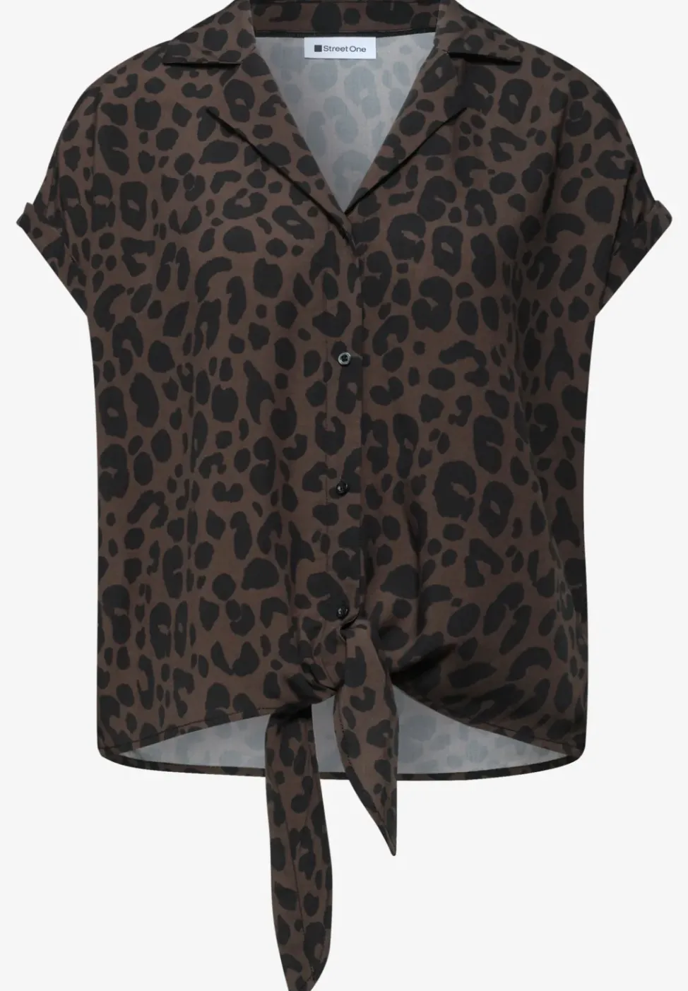 Blouse à épaules tombantes avec col bowling