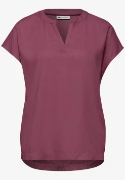 Blouse à épaules tombantes avec col fendu
