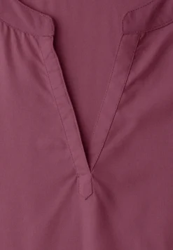 Blouse à épaules tombantes avec col fendu