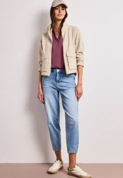Blouse à épaules tombantes avec col fendu
