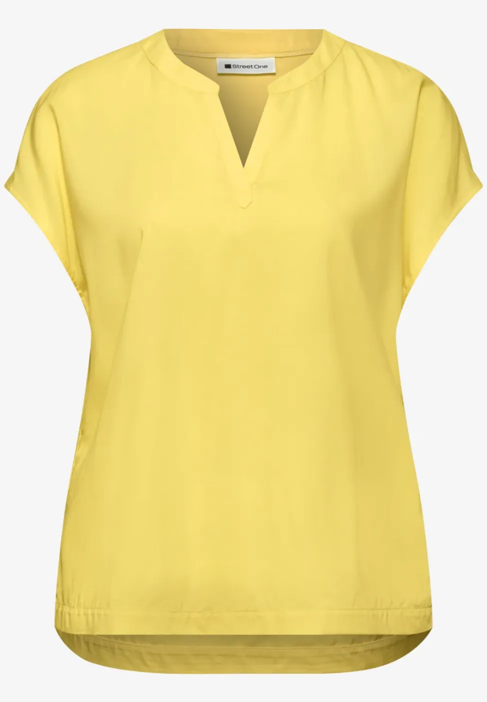 Blouse à épaules tombantes avec col fendu