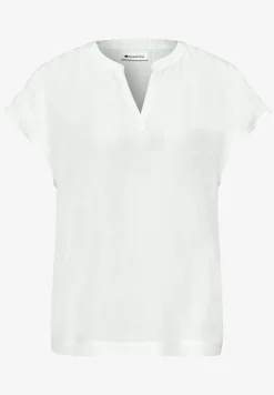 Blouse à épaules tombantes avec col fendu