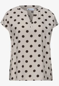 Blouse à épaules tombantes avec col fendu