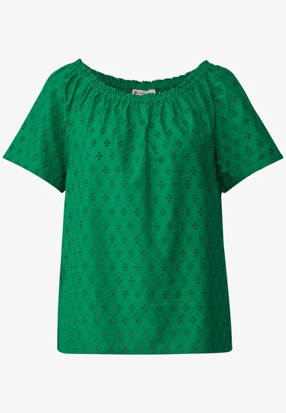 Blouse avec broderie ajourée