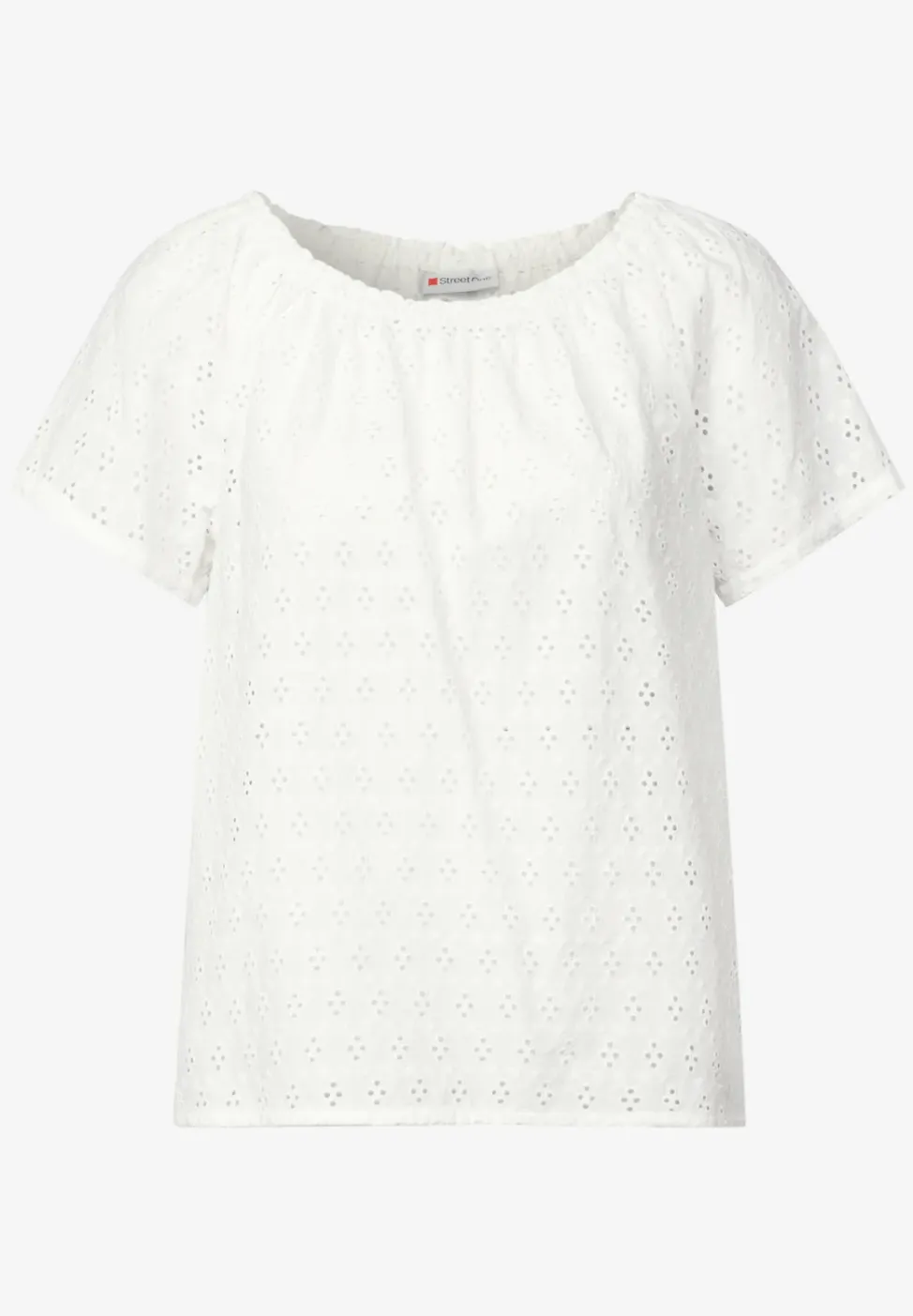 Blouse avec broderie ajourée