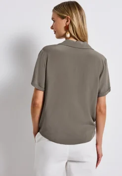 Blouse avec col bowling