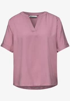 Blouse avec col fendu et turn-up