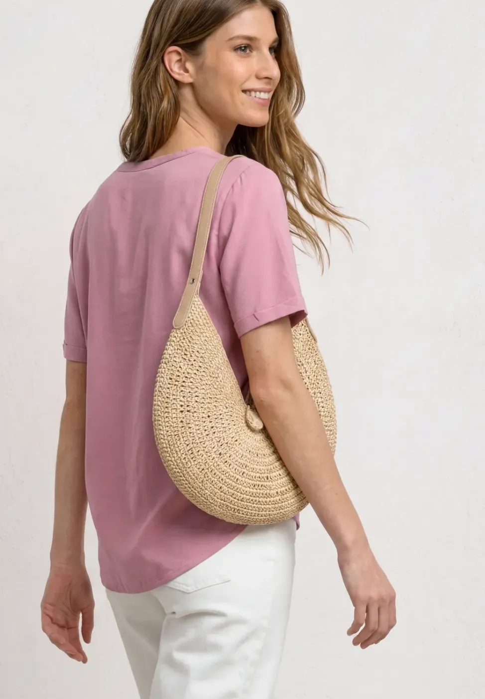 Blouse avec col fendu et turn-up