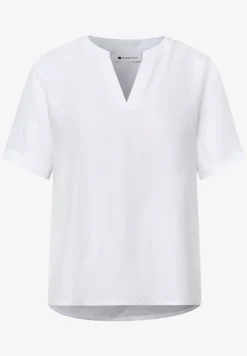Blouse avec col fendu et turn-up