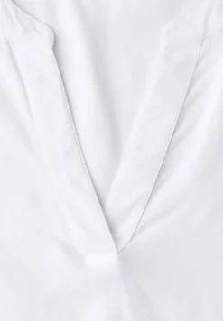 Blouse avec col fendu et turn-up