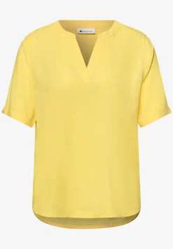 Blouse avec col fendu et turn-up
